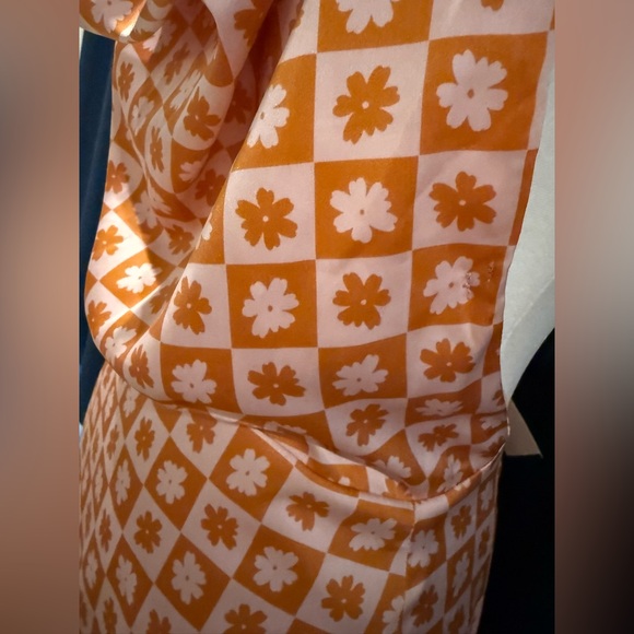 Apron silk mini dress flower power - Picture 12 of 14